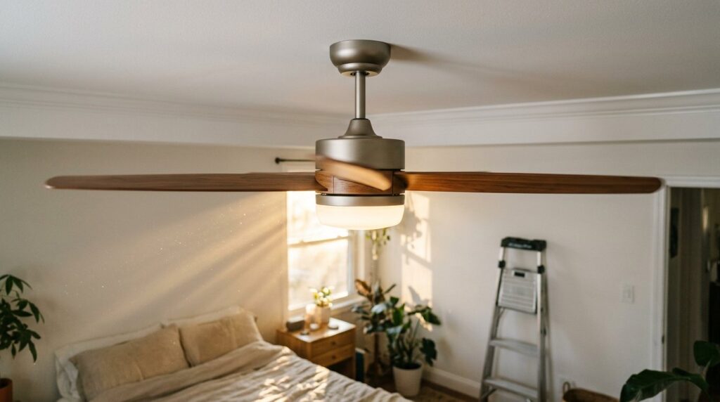 How to Install a Ceiling Fan (and Wire It Safely)