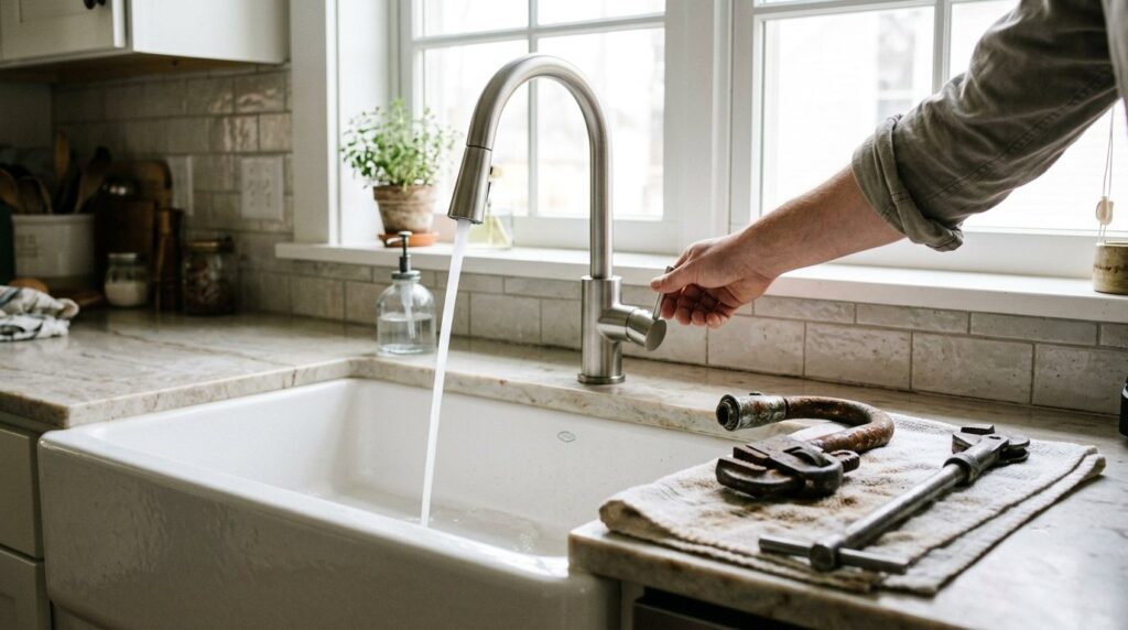 How to Replace a Kitchen Faucet (and What a Plumber Costs)